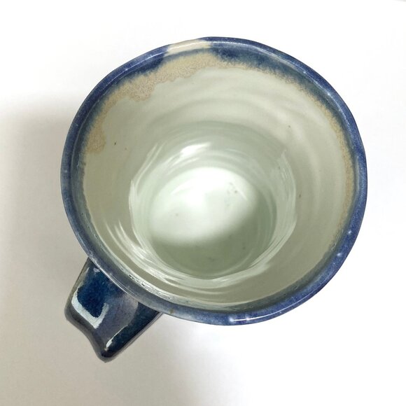 Adorable Little Studio Pottery Mug in Shades of Blue - Coffee Mug - Tea Mug - Picture 2 of 7